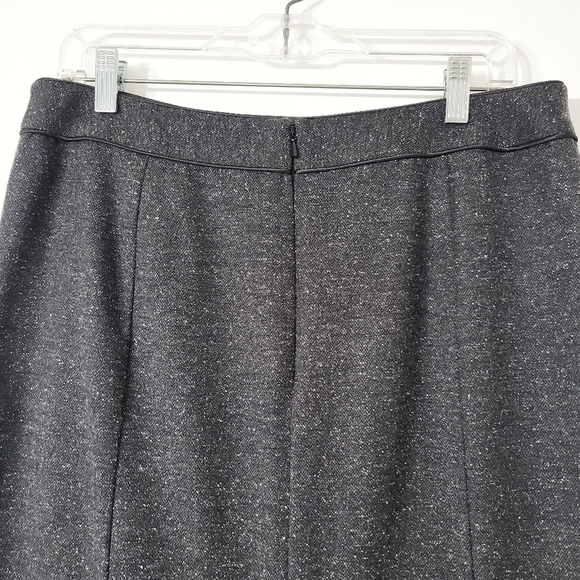 Semantiks Gray Speckled Wool Blend Pleated Skirt Size 12 - Picture 4 of 9